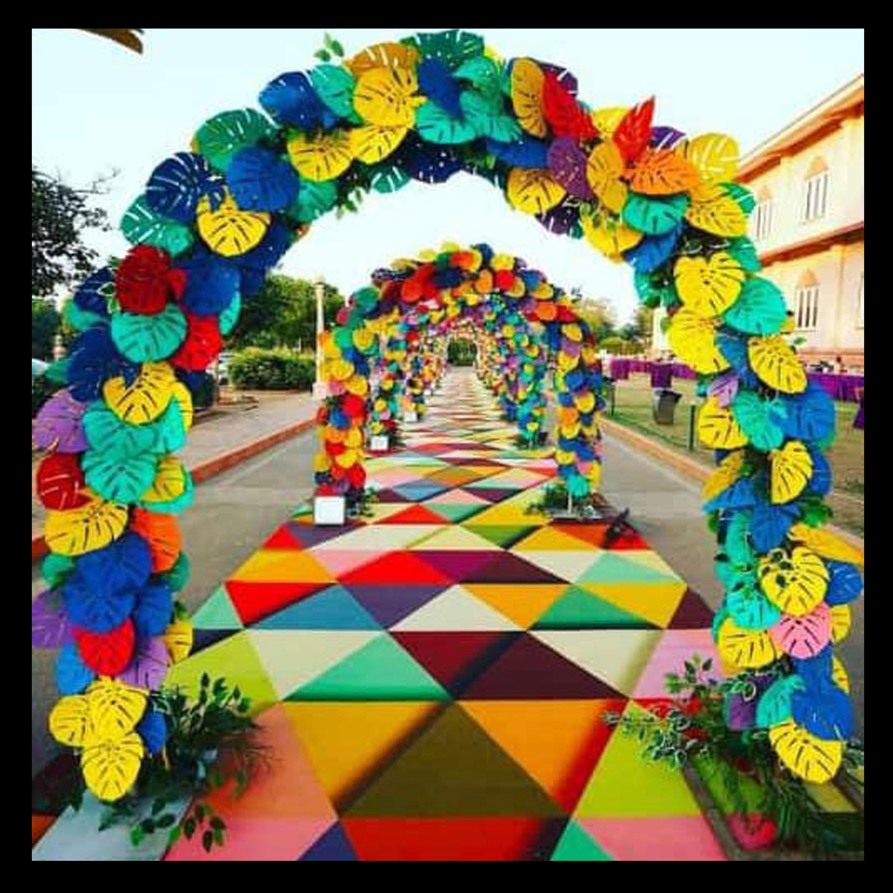 FOAM LEAVES 12 inch single Pice Multi Colour