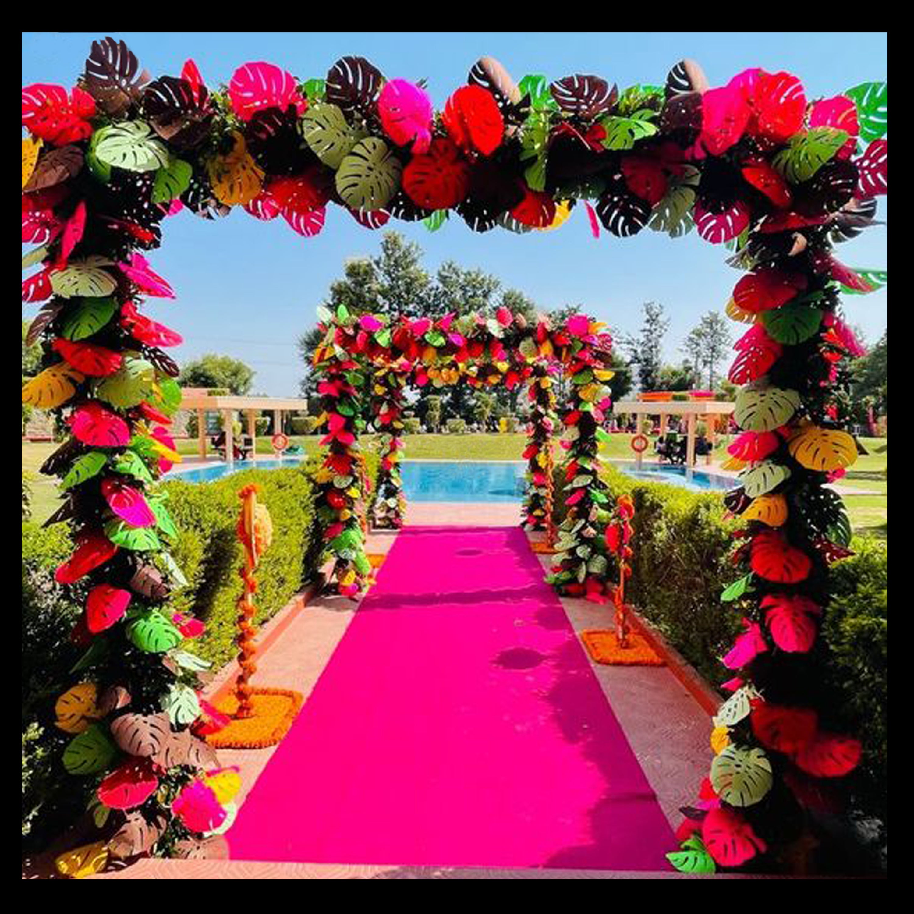 FOAM LEAVES 12 inch single Pice Multi Colour
