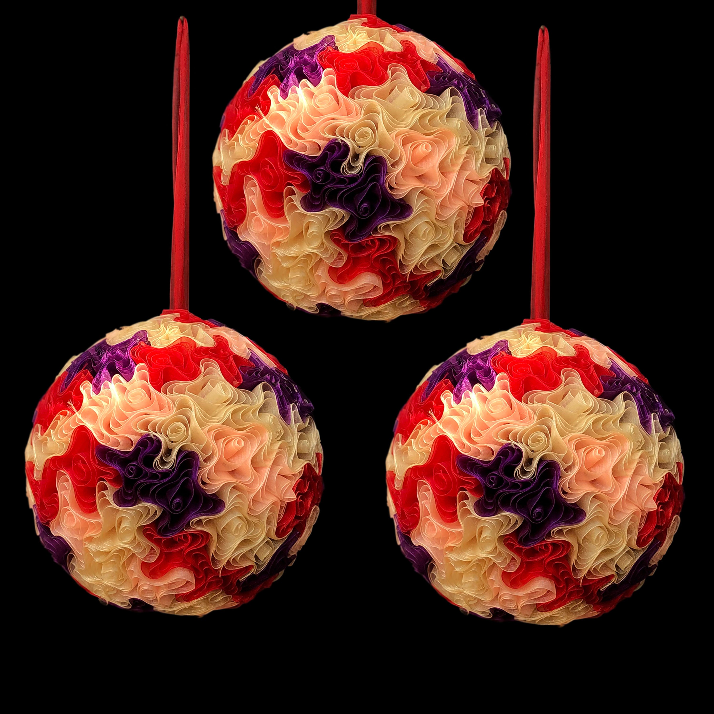Ribon Hanging  Ball Multi colour