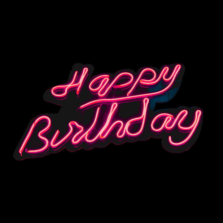 HAPPY BIRTHDAY NEON LETTER