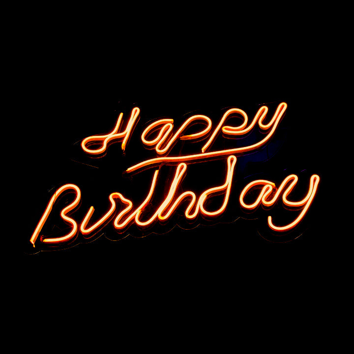 HAPPY BIRTHDAY NEON LETTER