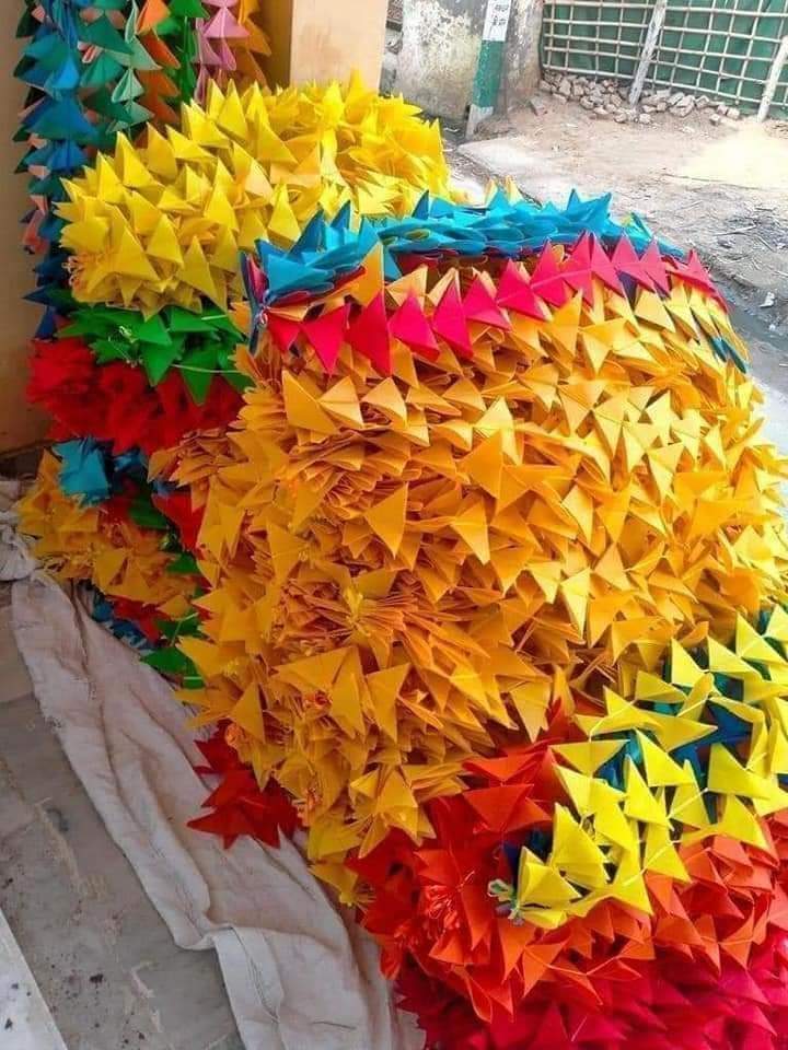 Wall hanging Samosa ladi Multi Colour