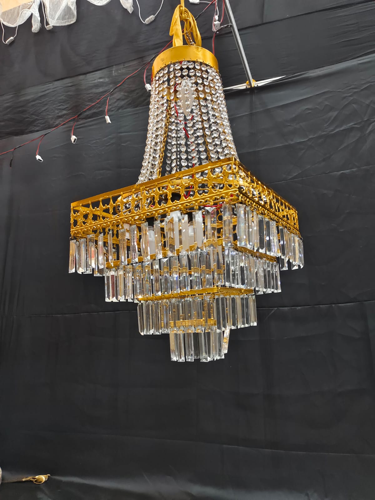 PATRI AND CRYSTAL CHANDELIER
