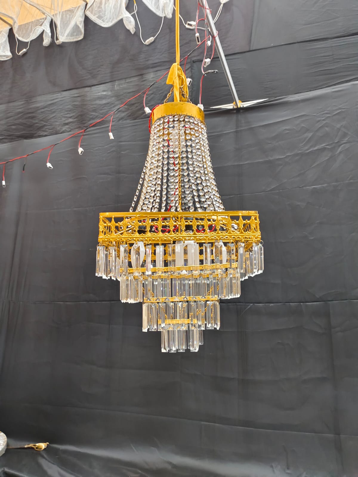 PATRI AND CRYSTAL CHANDELIER