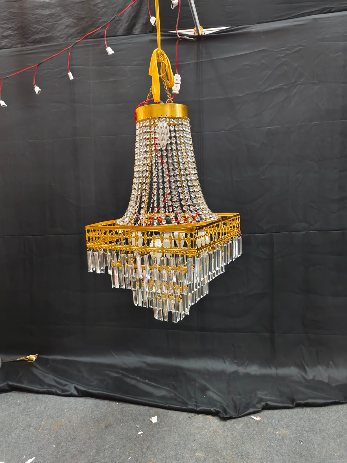 PATRI AND CRYSTAL CHANDELIER